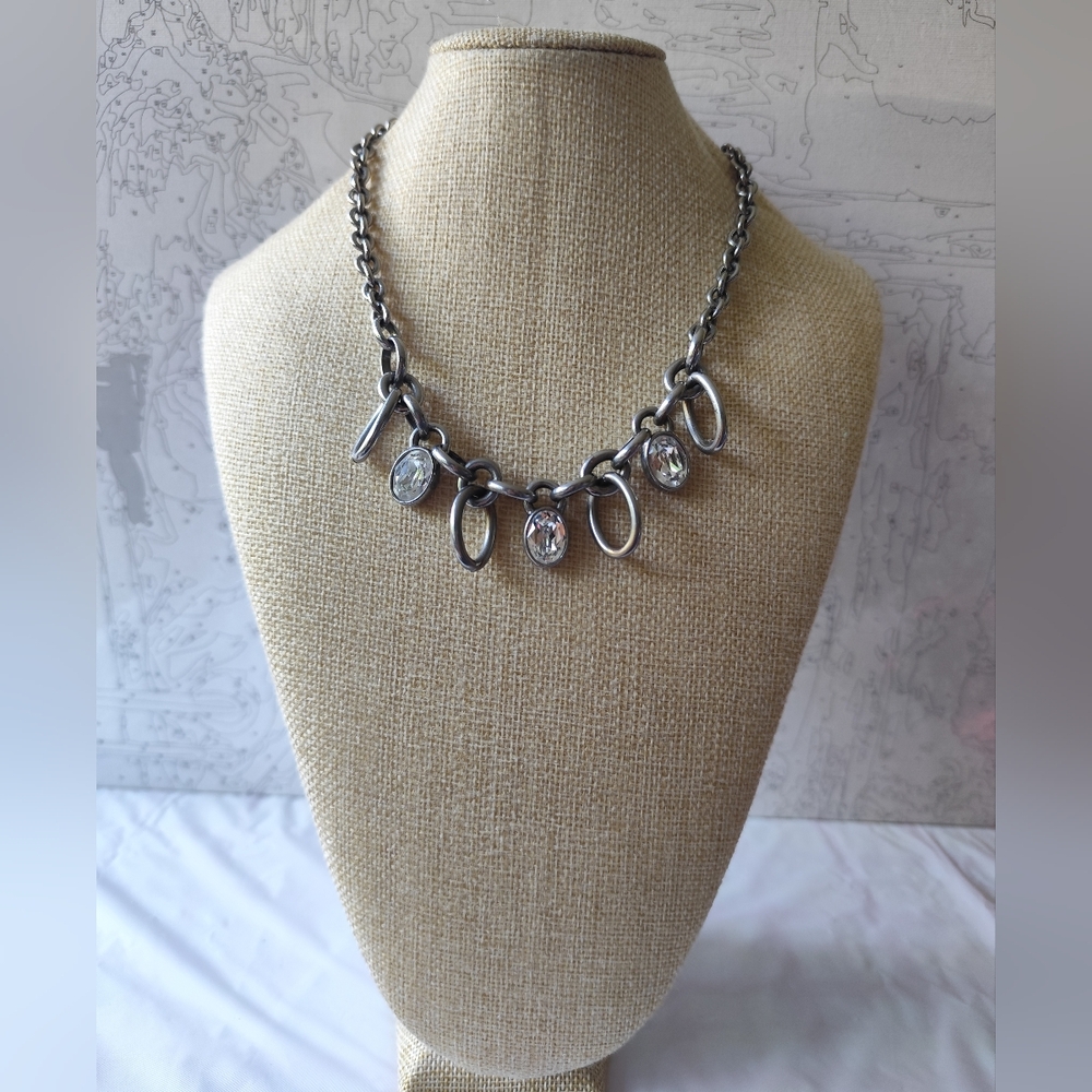 Dyrberg Kern Chain Necklace with Crystal Accents